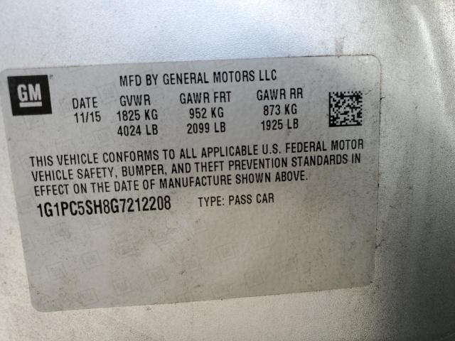 2016 CHEVROLET CRUZE LIMI 1G1PC5SH8G7212208