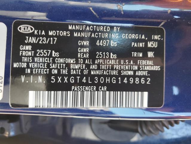 2017 KIA OPTIMA LX 5XXGT4L30HG149862