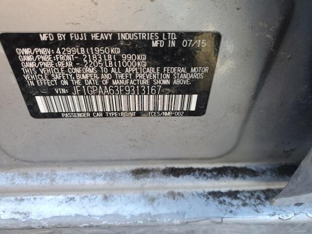 2015 SUBARU IMPREZA - JF1GPAA63F9313167