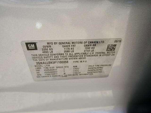 2015 CHEVROLET EQUINOX L - 2GNALLEK9F1166058