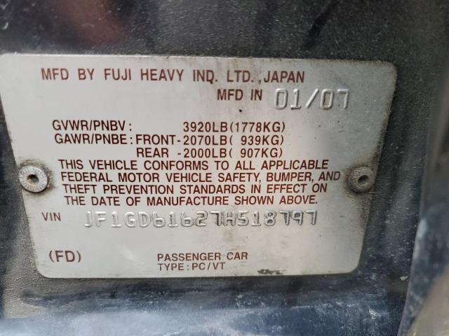 JF1GD61627H518797 Subaru Impreza 2.5i