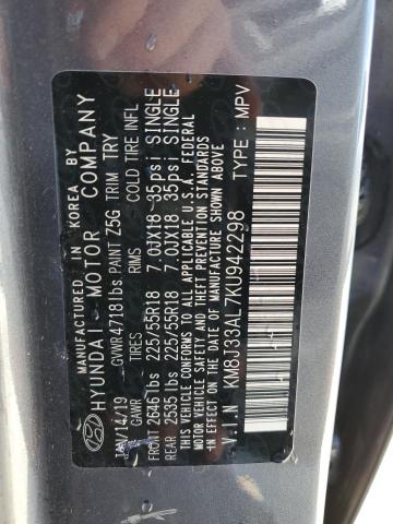 2019 HYUNDAI TUCSON LIM KM8J33AL7KU942298