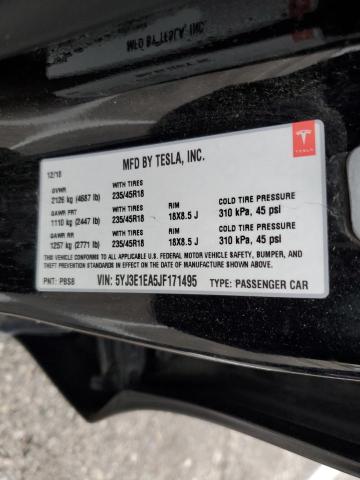 5YJ3E1EA5JF171495 Tesla MODEL 3