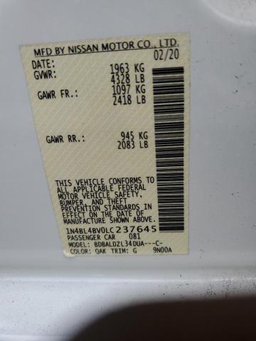 2020 NISSAN ALTIMA S - 1N4BL4BV0LC237645