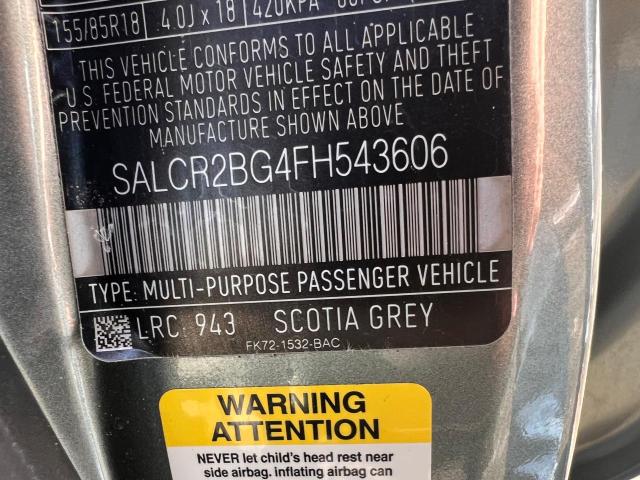 SALCR2BG4FH543606 Land Rover Discovery Sport Hse