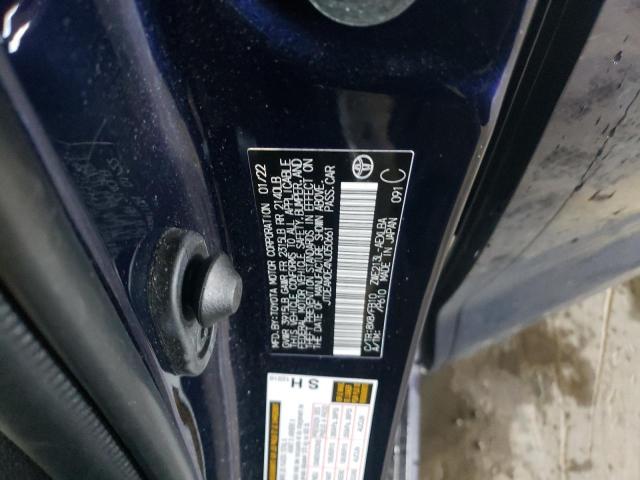 2022 TOYOTA COROLLA LE JTDEAMDE4NJ050661