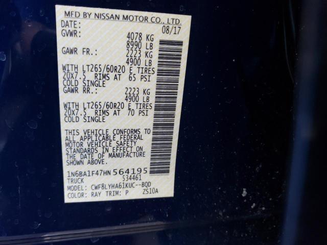 2017 NISSAN TITAN 1N6BA1F47HN564195