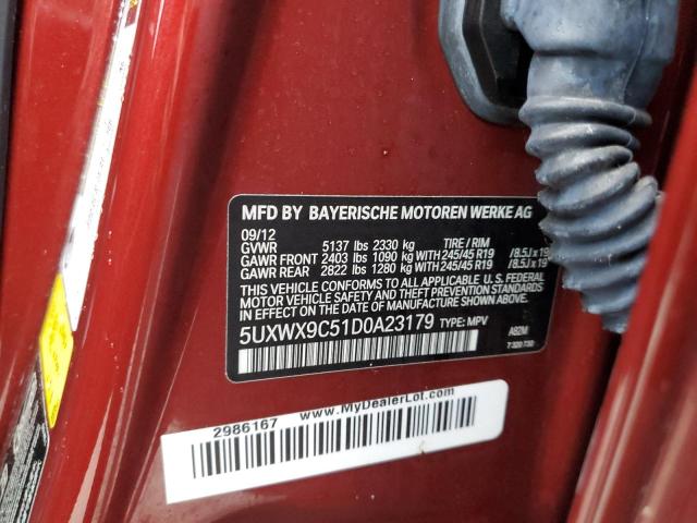 5UXWX9C51D0A23179 BMW X3 Xdrive28i