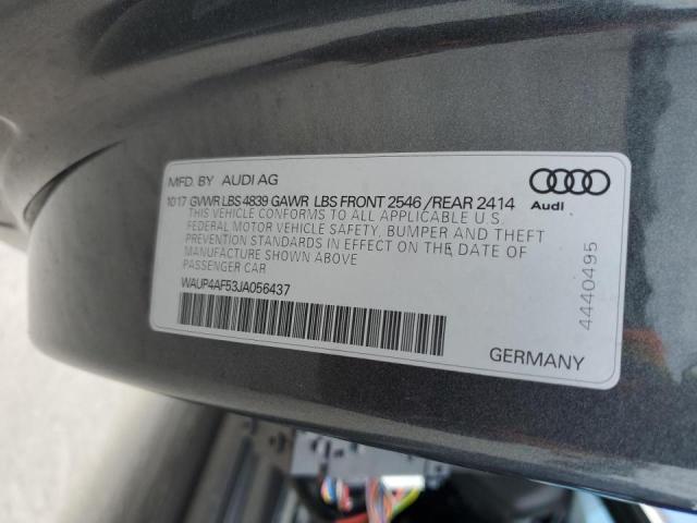 2018 AUDI S5 PREMIUM - WAUP4AF53JA056437