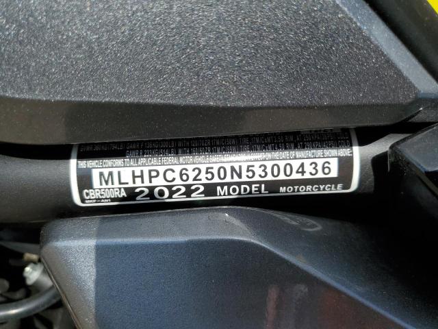 2022 HONDA CBR500 RA - MLHPC6250N5300436