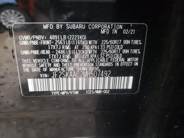 JF2SKAAC2MH507492 Subaru Forester