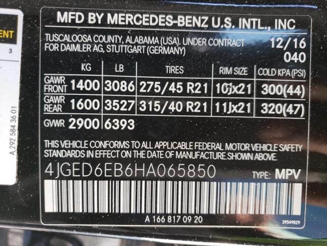 4JGED6EB6HA065850 Mercedes-Benz Gle Coupe 43 Amg