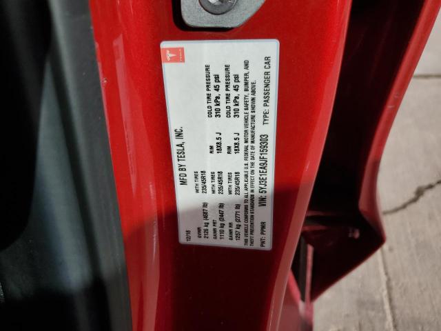 5YJ3E1EA9JF159303 Tesla MODEL 3