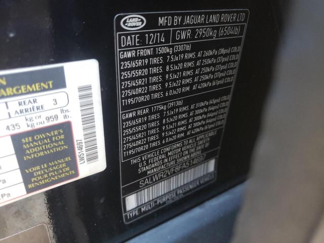 SALWR2VF8FA514697 Land Rover RANGEROVER