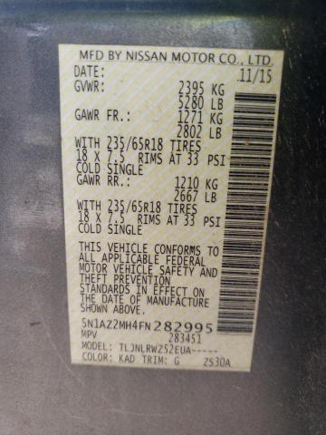 2015 NISSAN MURANO S - 5N1AZ2MH4FN282995