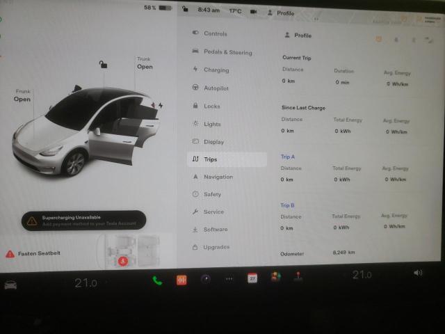 2022 TESLA MODEL Y 7SAYGDEEXNF384746
