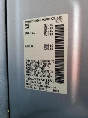 2023 NISSAN MAXIMA SV - 1N4AA6CV4PC501855