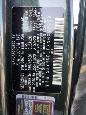 2022 KIA SORENTO SX 5XYRKDLFXNG077159