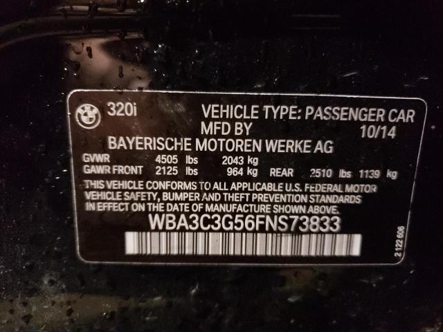 2015 BMW 320 I XDRI - WBA3C3G56FNS73833