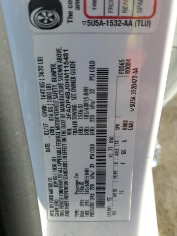 2017 FORD FIESTA SE 3FADP4BJ0HM115481