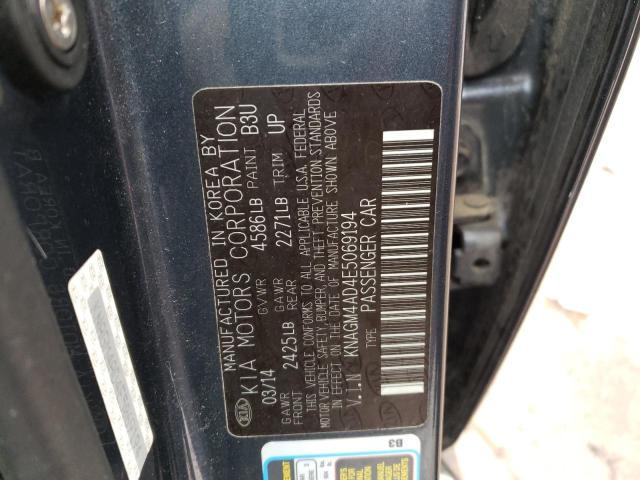 KNAGM4AD4E5069194 KIA OPTIMA HYBRID