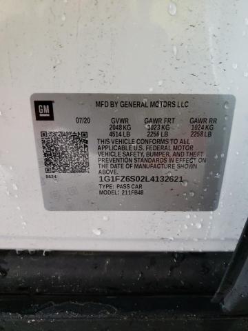 2020 CHEVROLET BOLT EV PR - 1G1FZ6S02L4132621