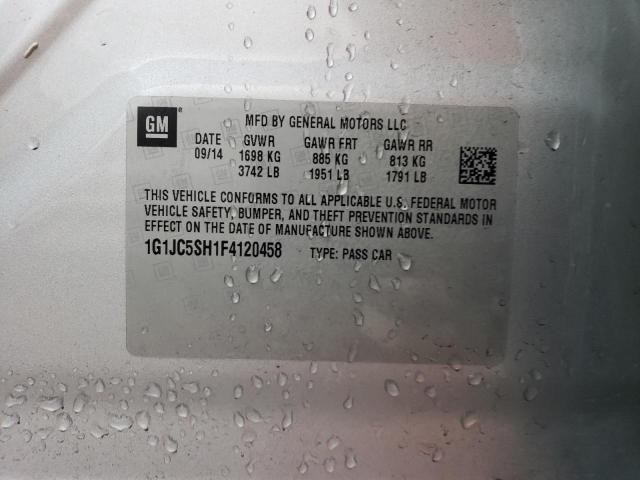 2015 CHEVROLET SONIC LT - 1G1JC5SH1F4120458