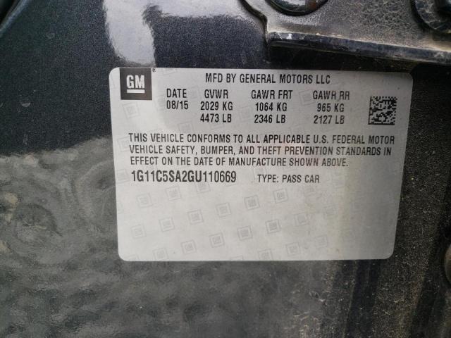 2016 CHEVROLET MALIBU LIM 1G11C5SA2GU110669
