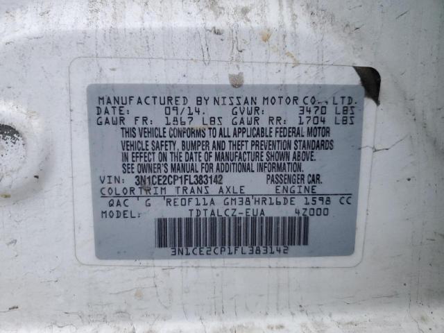 2015 NISSAN VERSA NOTE 3N1CE2CP1FL383142