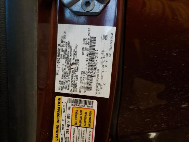 2016 FORD FUSION S 3FA6P0G78GR130519