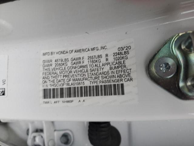 2020 HONDA ACCORD HYB 1HGCV3F18LA010615
