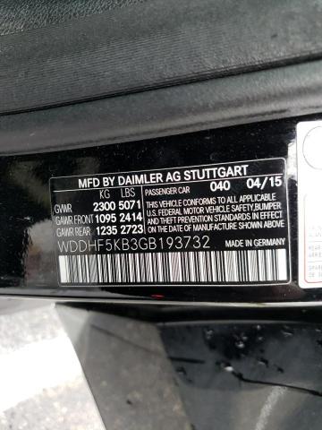 WDDHF5KB3GB193732 Mercedes-Benz E 350