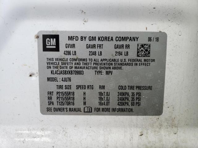 2019 BUICK ENCORE PRE - KL4CJASBXKB709003