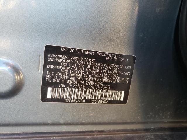 JF2SHABC2BH783259 Subaru Forester 2.5x