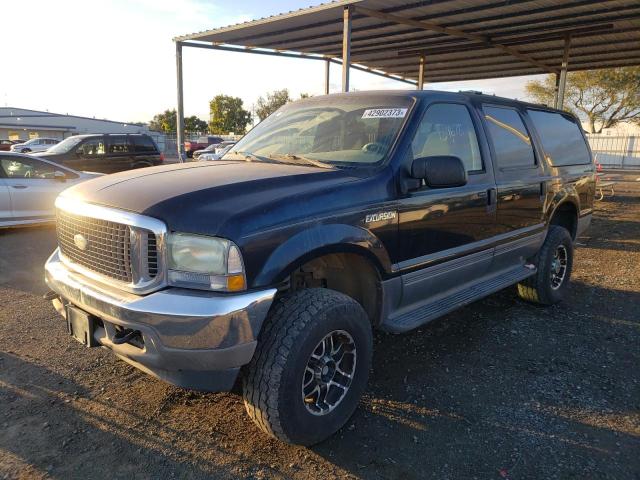 Salvage cars for sale from Copart San Diego, CA: 2002 Ford Excursion XLT