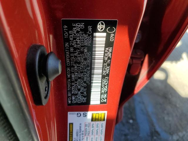2020 TOYOTA COROLLA LE JTDEPRAE4LJ082295