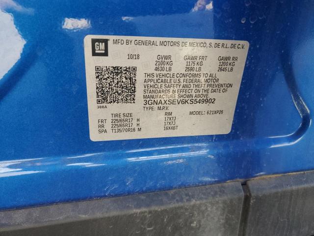 2019 CHEVROLET EQUINOX LS 3GNAXSEV6KS549902
