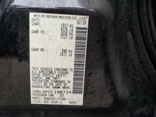 2018 NISSAN ALTIMA 2.5 1N4AL3AP3JC198734