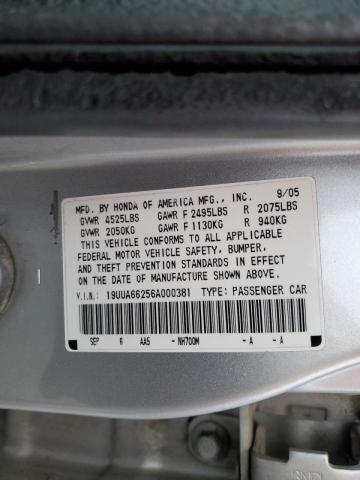 19UUA66256A000381 Acura 3.2TL