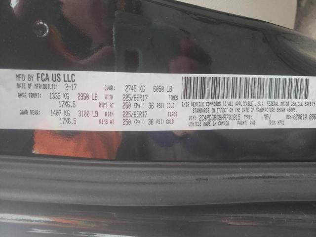 2017 DODGE GRAND CARA 2C4RDGBG9HR701815