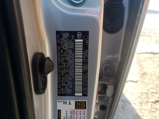 2019 TOYOTA PRIUS JTDKARFU2K3082044