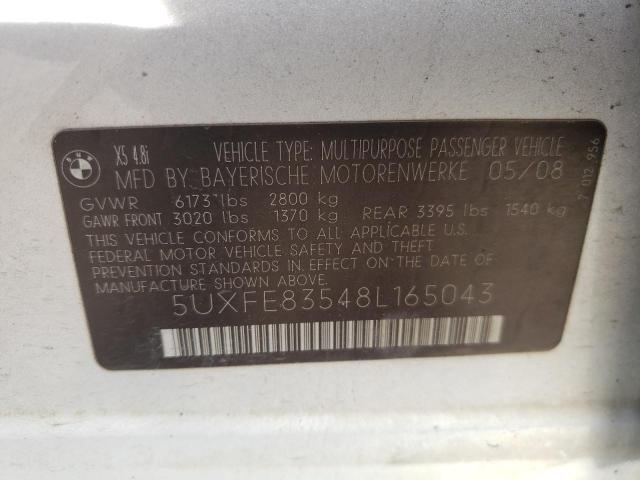 5UXFE83548L165043 BMW X5 4.8I