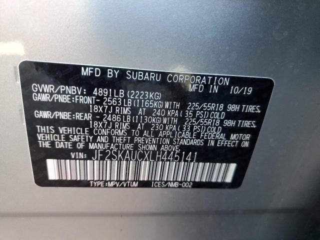 JF2SKAUCXLH445141 Subaru Forester Limited