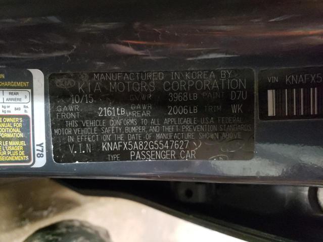 2016 KIA FORTE EX - KNAFX5A82G5547627