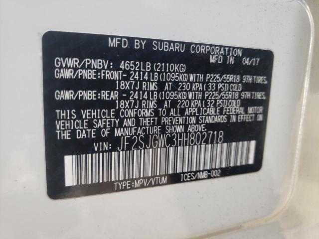 2017 SUBARU FORESTER 2 - JF2SJGWC3HH802718