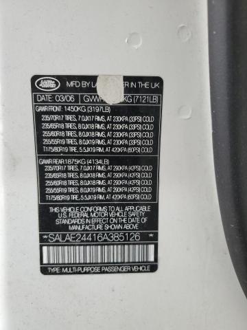 SALAE24416A385126 Land Rover LR3