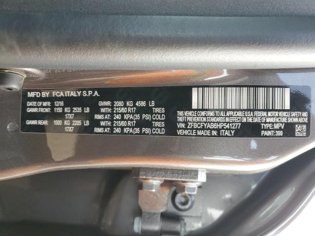 2017 FIAT 500X POP ZFBCFYAB6HP541277