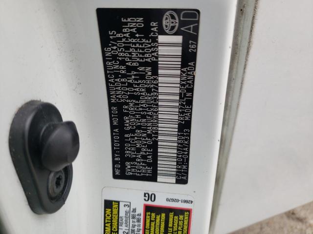 2015 TOYOTA COROLLA L 2T1BURHE6FC397763