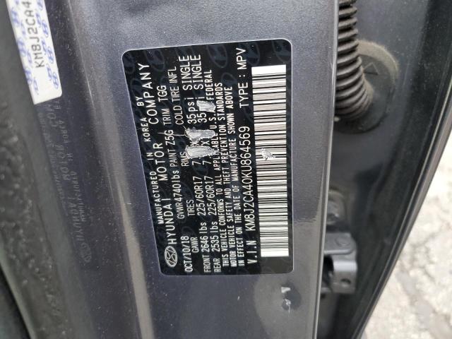 2019 HYUNDAI TUCSON SE KM8J2CA40KU864569
