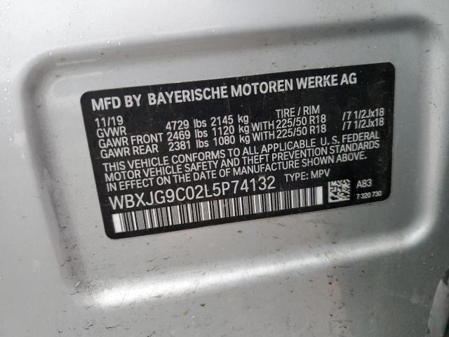 2020 BMW X1 XDRIVE2 WBXJG9C02L5P74132